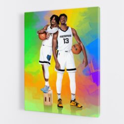 Ja Morant Jaren Jackson canvas print