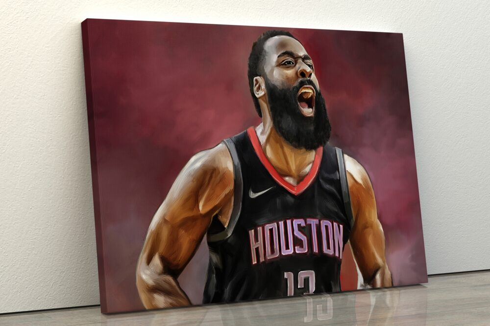 James Harden canvas print