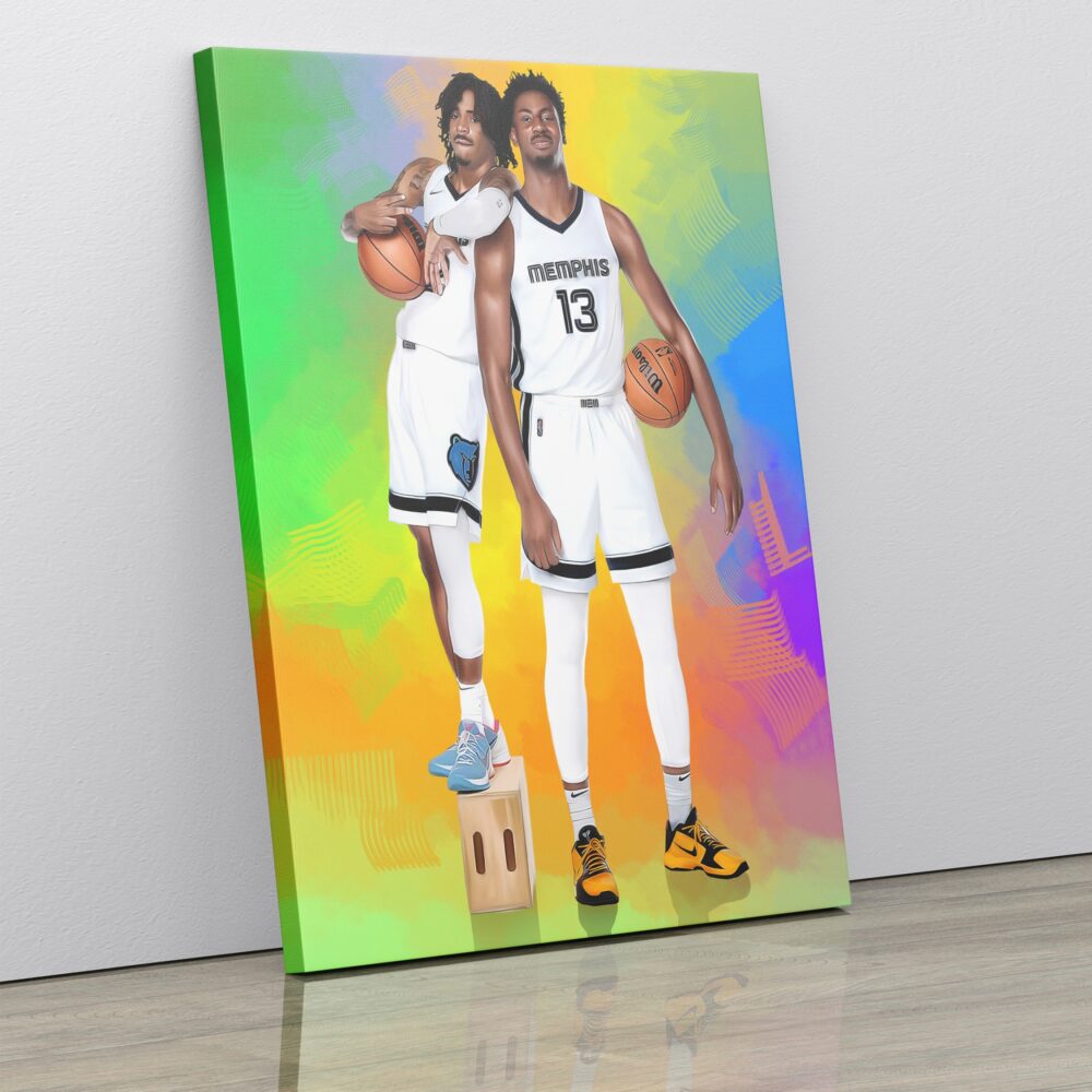 Ja Morant Jaren Jackson canvas print