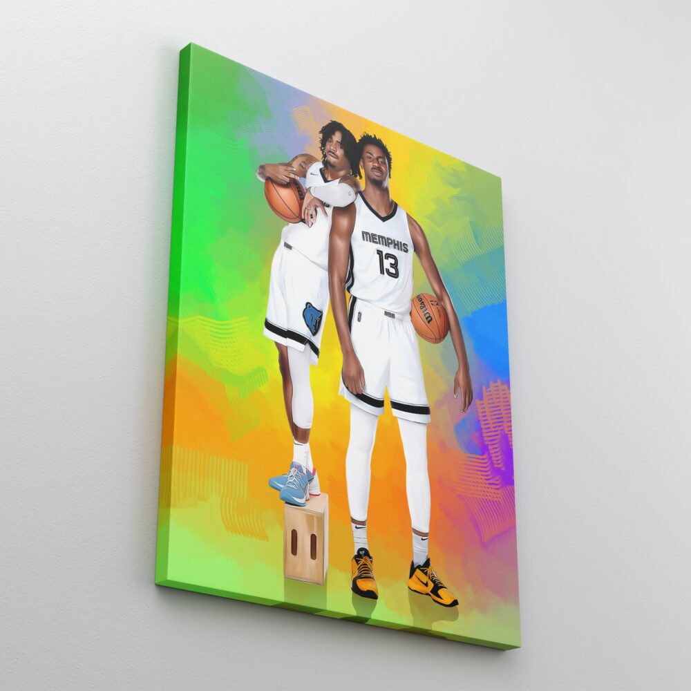 Ja Morant Jaren Jackson canvas print