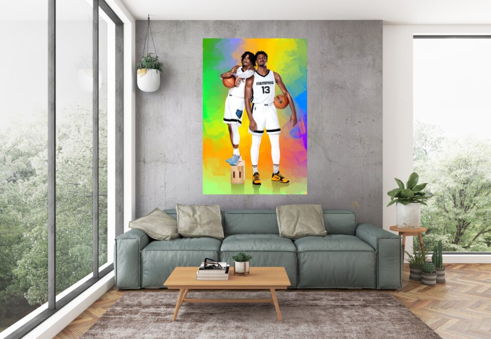 Ja Morant Jaren Jackson canvas print