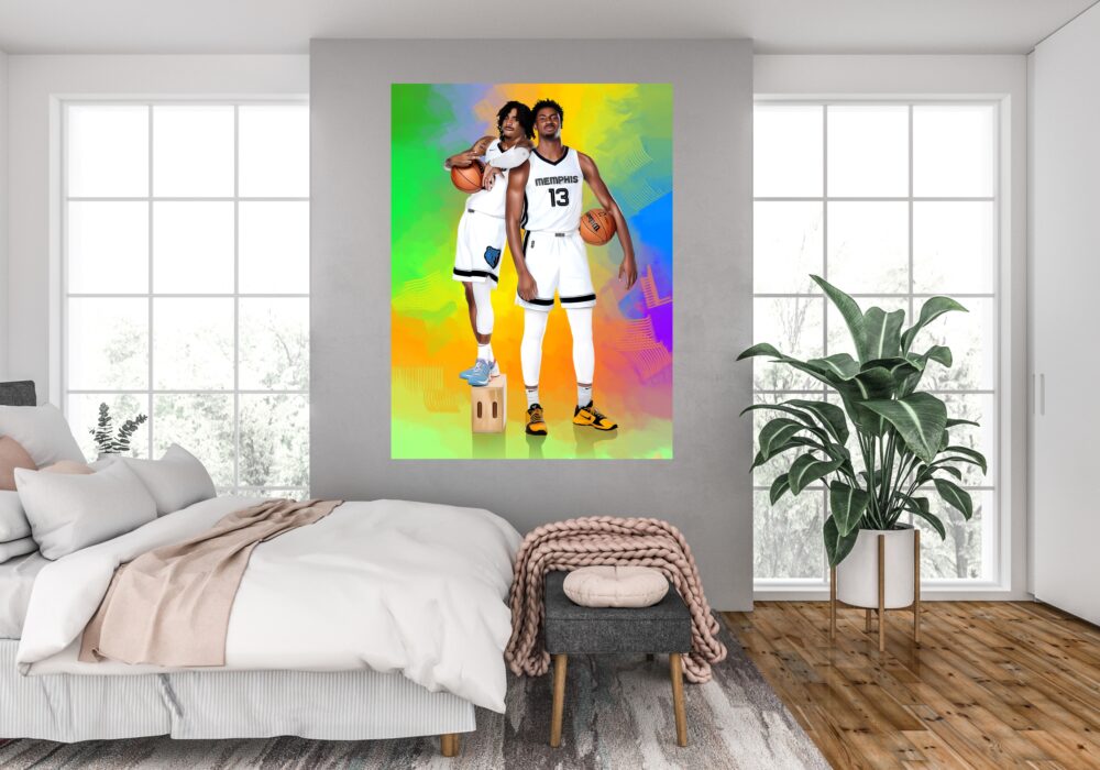 Ja Morant Jaren Jackson canvas print