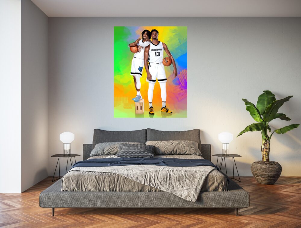 Ja Morant Jaren Jackson canvas print