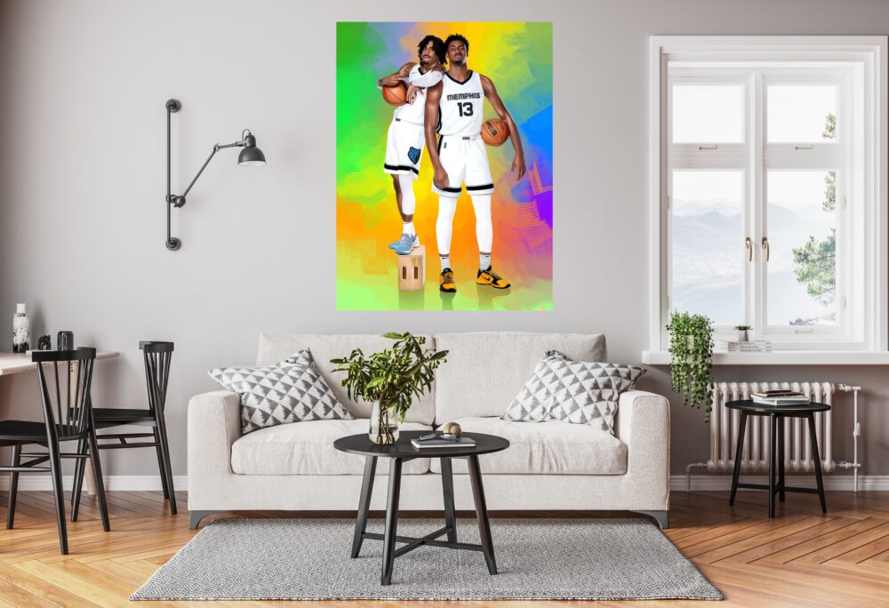 Ja Morant Jaren Jackson canvas print