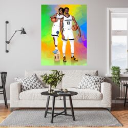 Ja Morant Jaren Jackson canvas print