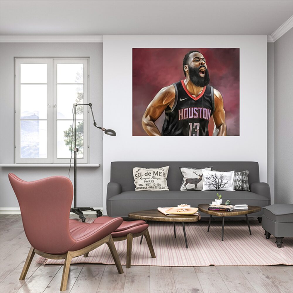 James Harden canvas print