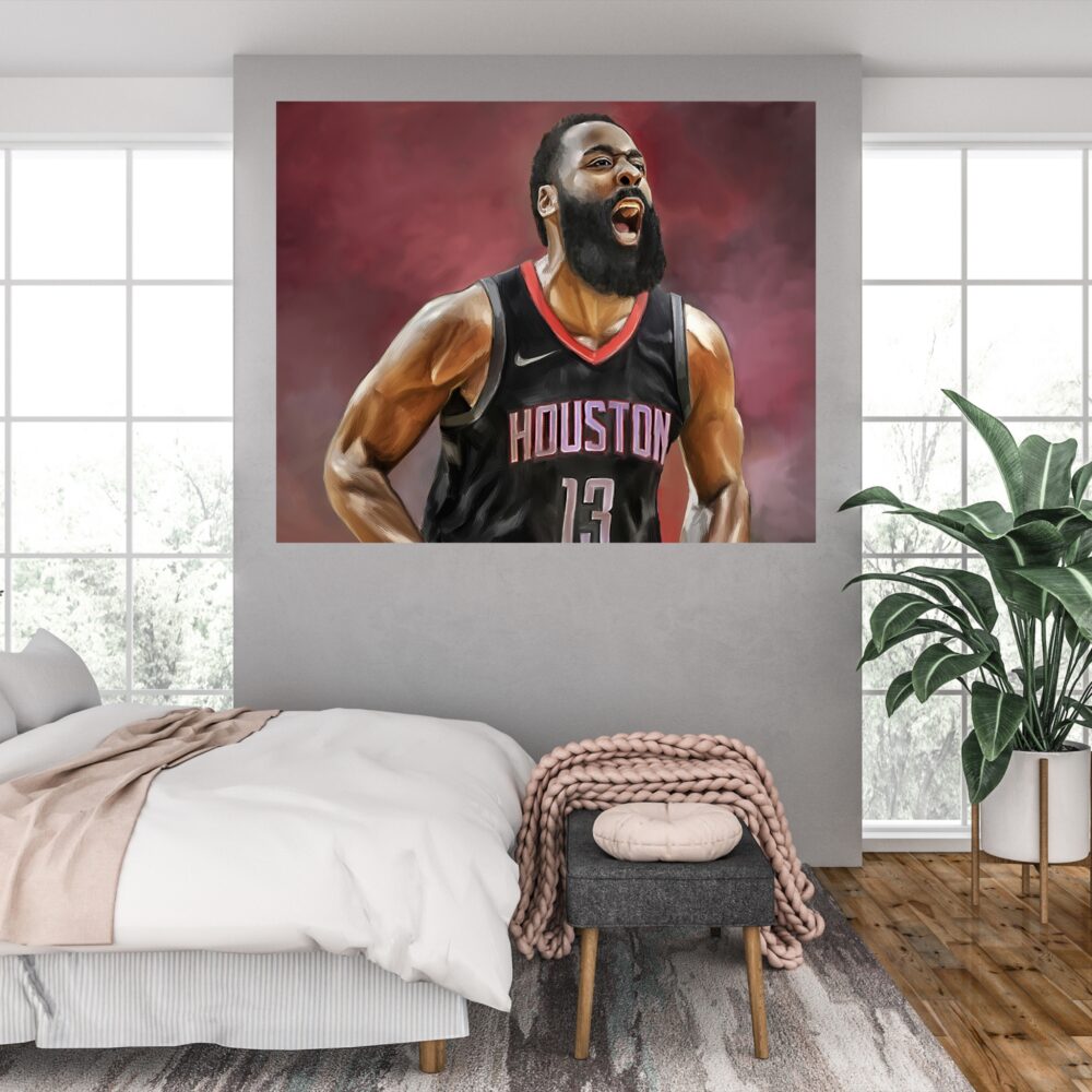 James Harden canvas print